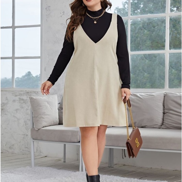 Plus Size Overall Dress Without Top - Picture 1 of 5